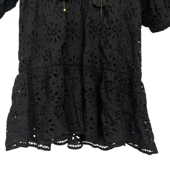 Bell By Alicia Bell Popover Mini Flounce Embroidered Eyelet Dress - Picture 7 of 10